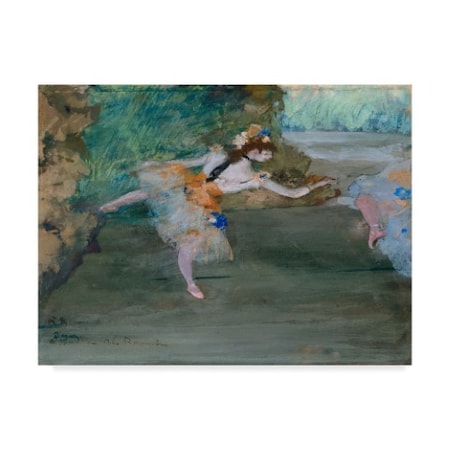 Edgar Degas 'Dancer Onstage 1877 ' Canvas Art,35x47
